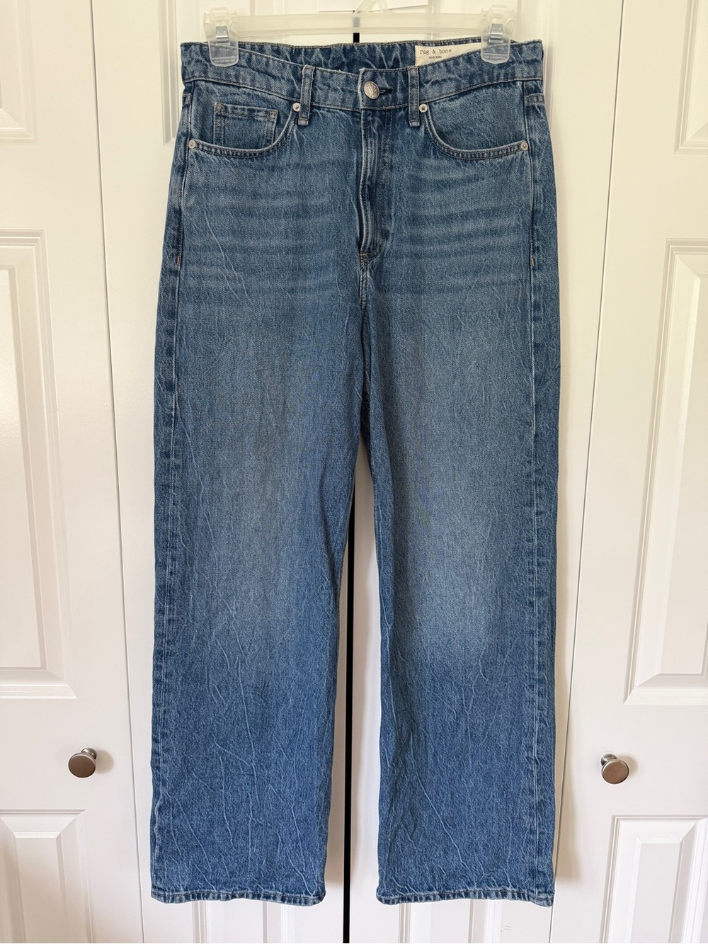 rag & bone Logan Mid-Rise Wide Leg Jean